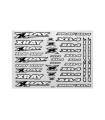 XRAY XB4 STICKER FOR BODY - WHITE - 397380 - XRAY