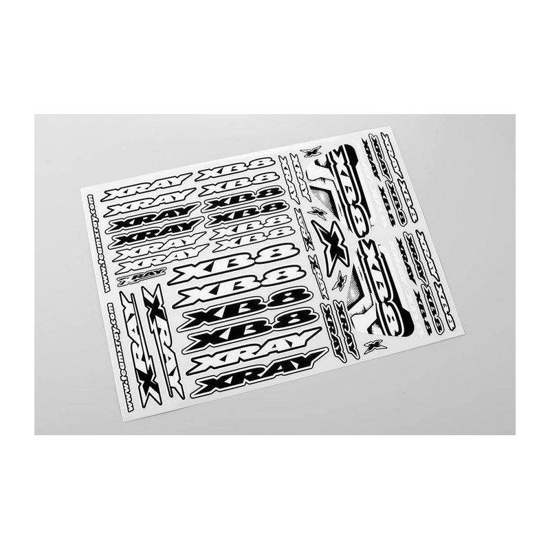 XRAY XB8 STICKER FOR BODY - WHITE - 397359 - XRAY