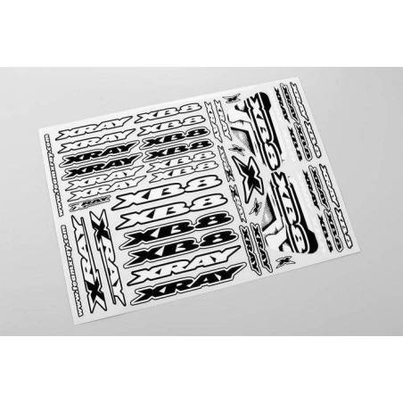 XRAY XB8 STICKER FOR BODY - WHITE - XRAY