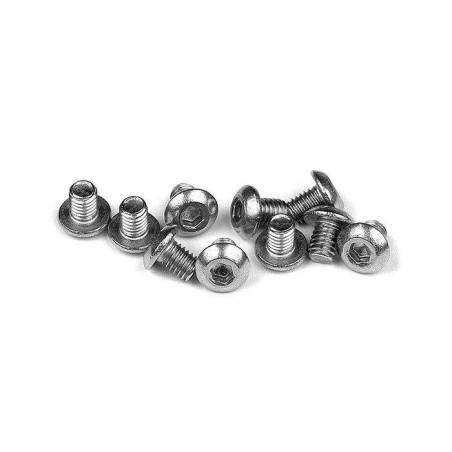 HEX SCREW SH M3x4 - STAINLESS  (10) - XRAY