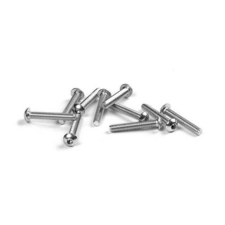 HEX SCREW SH M3x18 - LEFT THREAD  (10) - XRAY