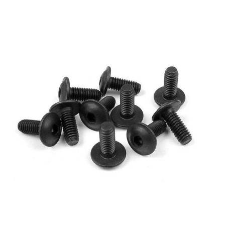 HEX SCREW FLANGED SH M4x10  (10) - 911410 - XRAY