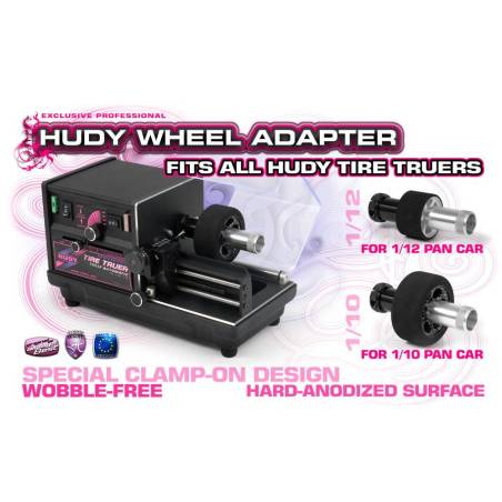WHEEL ADAPTER 1/12 & 1/10 PAN CARS - HUDY