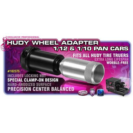 WHEEL ADAPTER 1/12 & 1/10 PAN CARS - HUDY