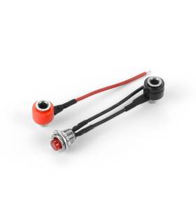 SET OF BLACK, RED & BLACK CABLE WITH RED BUTTON SWITCH - 104095 - HUD