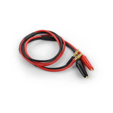 CABLE 600MM WITH 4MM BANANA PLUGS & CROCODILE CLIPS - HUDY
