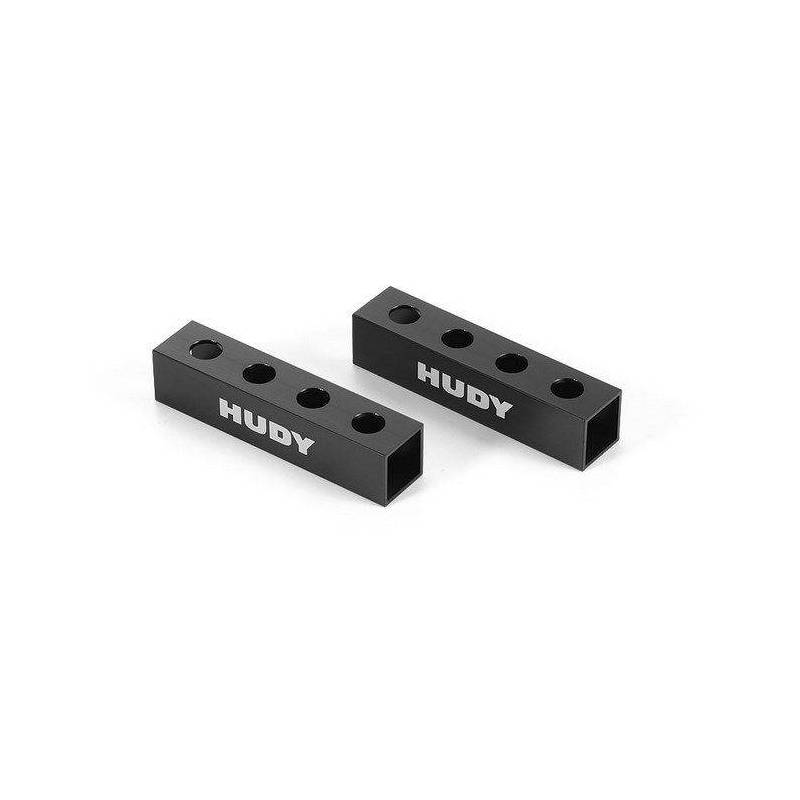 CHASSIS DROOP GAUGE SUPPORT BLOCKS (20 MM) FOR 1/8 - LW (2) - HUDY CHASSIS DROOP GAUGE SUPPORT BLOCKS (20 MM) FOR 1/8 - LW (2) - HUDY