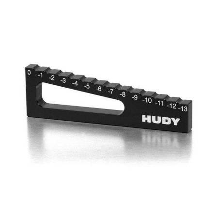 CHASSIS DROOP GAUGE 0 TO -13 MM FOR 1/8 OFF-ROAD & TRUGGY - HUDY