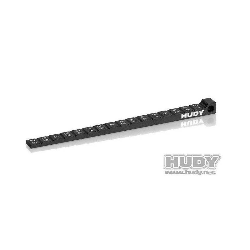 RIDE HEIGHT GAUGE STEPPED 1/10 & 1/12 PAN CARS - 107718 - HUDY RIDE HEIGHT GAUGE STEPPED 1/10 & 1/12 PAN CARS - 107718 - HUDY