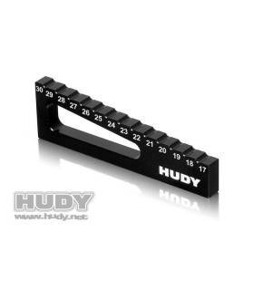 CHASSIS RIDE HEIGHT GAUGE 17MM TO 30MM FOR 1/8 & 1/10 OFF-ROAD - HUDY