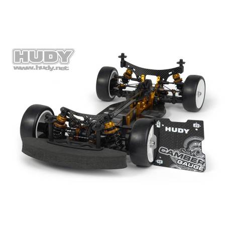 HUDY GRAPHITE QUICK CAMBER GAUGE 1/10 TOURING 1.5-2-2.5 deg - HUDY