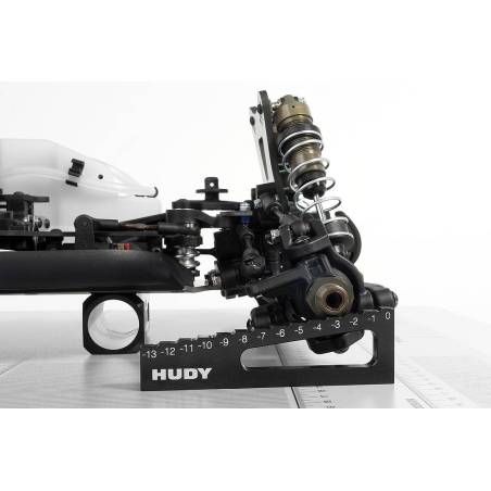 CHASSIS DROOP GAUGE 0 TO -13 MM FOR 1/8 OFF-ROAD & TRUGGY - HUDY