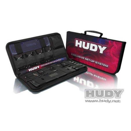 SET OF SET-UP TOOLS + CARRYING BAG - FOR 1/8 ON-ROAD CARS - HUDY