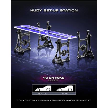 HUDY SET-UP STATION FOR 1/8 ON-ROAD CARS - HUDY