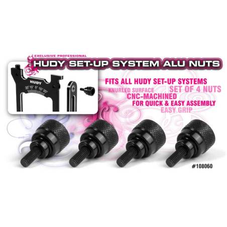 ALU NUT FOR SET-UP TRIANGLE (4) - HUDY
