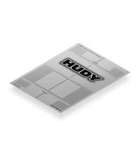 Autocollant 282x386mm pour Planche 1/10 TC - HUDY - 108360