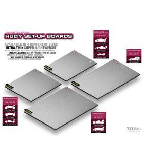 FLAT SET-UP BOARD 1/8 ON-ROAD - LIGHTWEIGHT - TITAN - HUDY - 108504