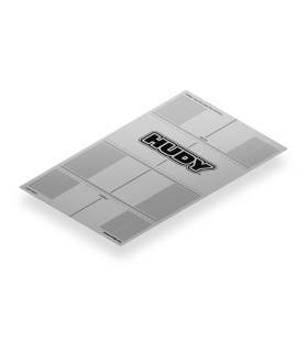 Autocollant 331x545mm pour Planche 1/8 Piste - HUDY - 108560