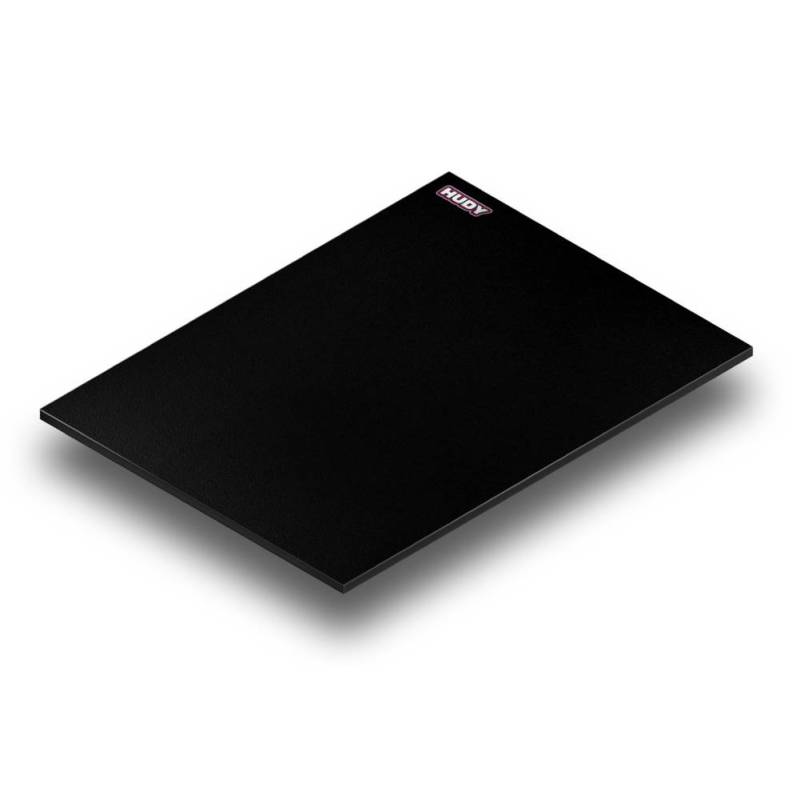 FLAT SET-UP BOARD FOR 1/8 OFF-ROAD & GT - BLACK - HUDY FLAT SET-UP BOARD FOR 1/8 OFF-ROAD & GT - BLACK - HUDY