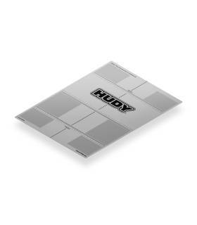 Autocollant 399x545mm pour Planche 1/8 TT / GT - HUDY - 108760