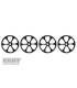 ALU SET-UP WHEEL FOR 1/8 OFF-ROAD - V2 (4) - 108870 - HUDY