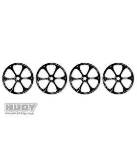 ALU SET-UP WHEEL FOR 1/8 OFF-ROAD - V2 (4) - 108870 - HUDY