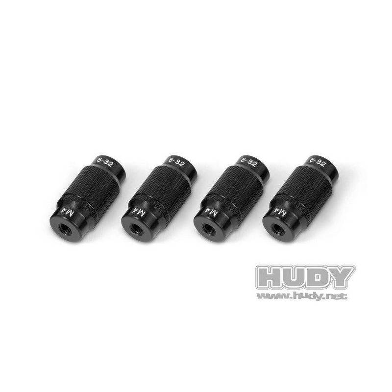 ALU NUT FOR 1/10 OFF-ROAD SET-UP SYSTEM (4) - HUDY ALU NUT FOR 1/10 OFF-ROAD SET-UP SYSTEM (4) - HUDY