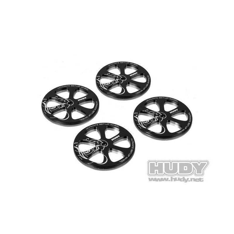 ALU SET-UP WHEEL FOR 1/10 RUBBER TIRES (4) - HUDY ALU SET-UP WHEEL FOR 1/10 RUBBER TIRES (4) - HUDY
