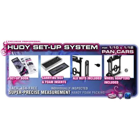 SET-UP SYSTEM FOR 1/10 & 1/12 PAN CARS - HUDY