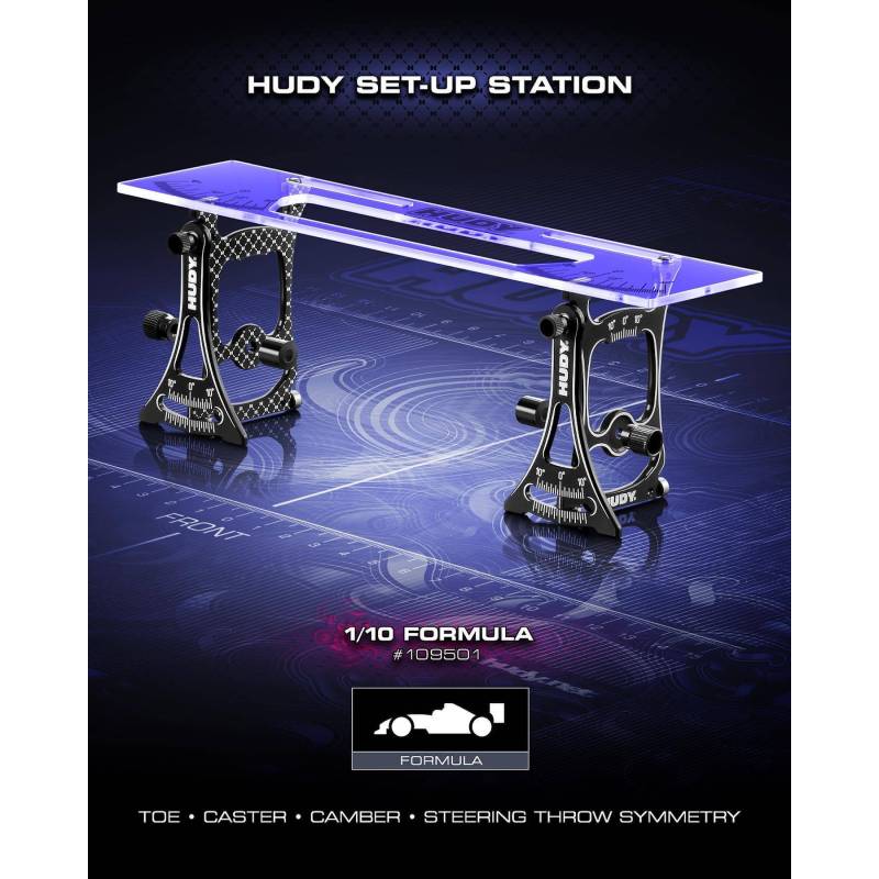 HUDY SET-UP STATION FOR 1/10 FORMULA CARS - HUDY HUDY SET-UP STATION FOR 1/10 FORMULA CARS - HUDY