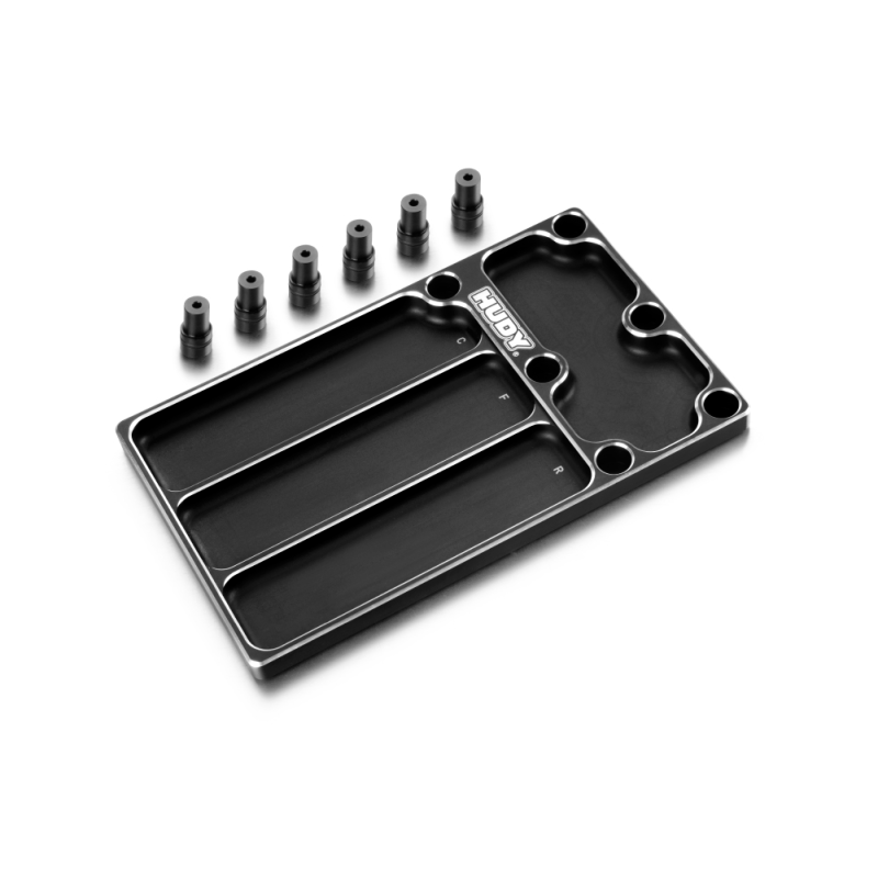 HUDY ALU TRAY FOR 1/8 OFF-ROAD DIFF ASSEMBLY - HUDY