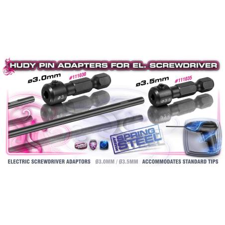 PIN ADAPTER 3.0MM FOR EL. SCREWDRIVER - HUDY