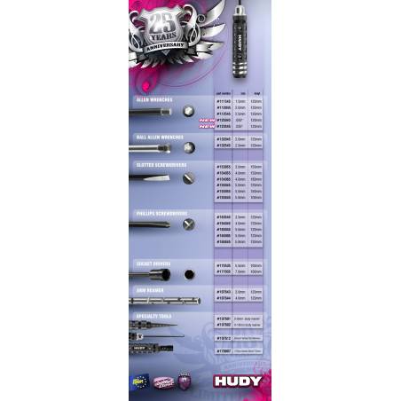 LIMITED EDITION - ALLEN WRENCH .035 x 120 MM - 123545 - HUDY