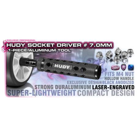 LIMITED EDITION - ALU 1-PIECE SOCKET DRIVER 7.0 MM - HUDY