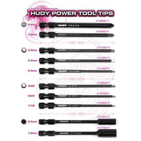 POWER TOOL TIP SOCKET 5.5 x 90 MM - HUDY