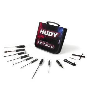 Set outils pour Nitro 1/10 + trousse - HUDY - 190002