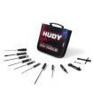 Set outils pour Nitro 1/10 + trousse - HUDY - 190002