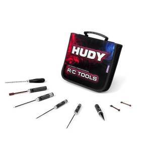 Set outils pour Touring 1/10 + trousse - HUDY - 190001