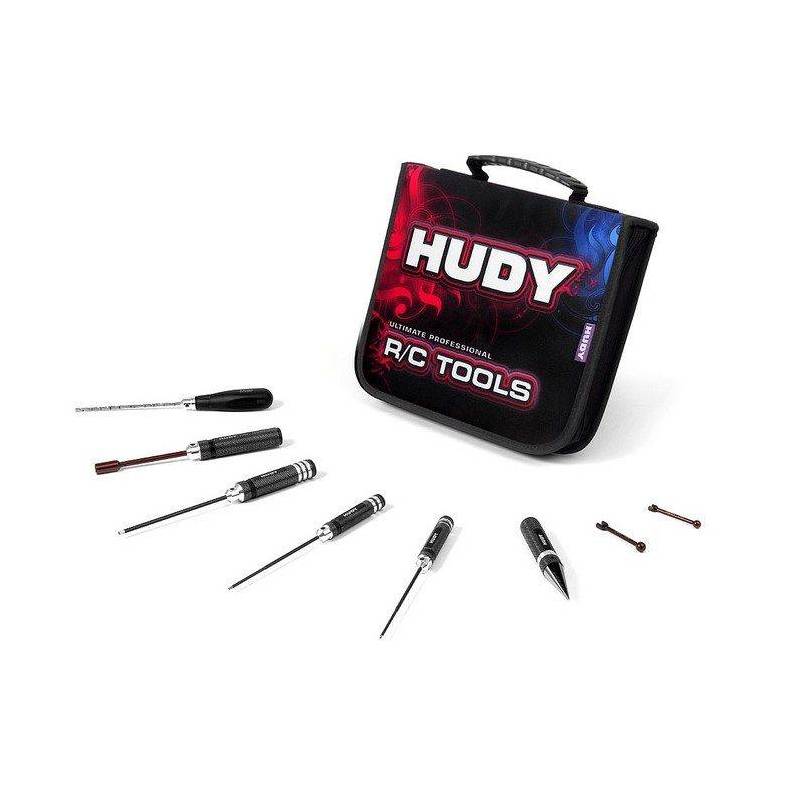 SET OF TOOLS + CARRYING BAG - FOR ELECTRIC TOURING CARS - HUDY SET OF TOOLS + CARRYING BAG - FOR ELECTRIC TOURING CARS - HUDY