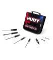 Set outils pour Touring 1/10 + trousse - HUDY - 190001