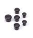 PLASTIC CAP FOR HANDLE ( SET - 3+2+1) BLACK - HUDY