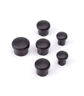 PLASTIC CAP FOR HANDLE ( SET - 3+2+1) BLACK - 195000 - HUDY