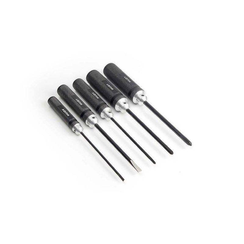 SCREWDRIVER & PHILLIPS SET - 5 PCS. - HUDY