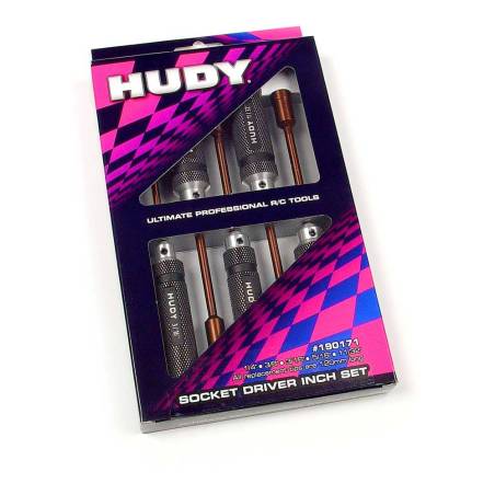 SOCKET DRIVER INCH SET - 5 PCS. - HUDY