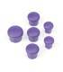 PLASTIC CAP FOR HANDLE ( SET - 3+2+1) VIOLET - 195010 - HUDY