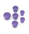 PLASTIC CAP FOR HANDLE ( SET - 3+2+1) VIOLET - HUDY