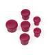 PLASTIC CAP FOR HANDLE ( SET - 3+2+1) PURPLE - 195040 - HUDY