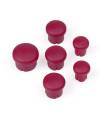 PLASTIC CAP FOR HANDLE ( SET - 3+2+1) PURPLE - 195040 - HUDY