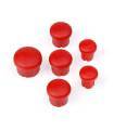 PLASTIC CAP FOR HANDLE ( SET - 3+2+1) RED - 195020 - HUDY