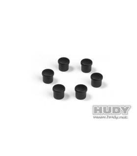 Bouchon de manche 14mm noir (6) - HUDY - 195054-K